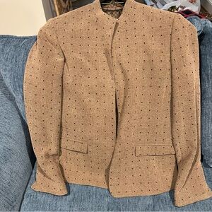 Vtg Garfield & Marks Taupe Blazer l 12